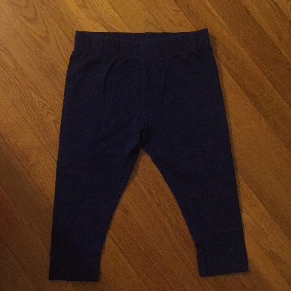 Girl's Lands' End Navy Blue Capri Leggings